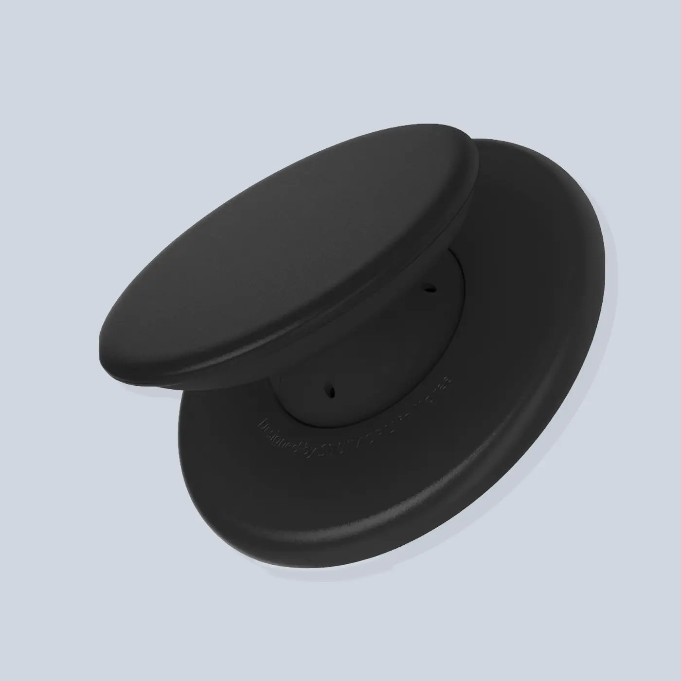 Sinjimoru M-Tap Tok Phone Grip Magnetic Silicone Black product photo