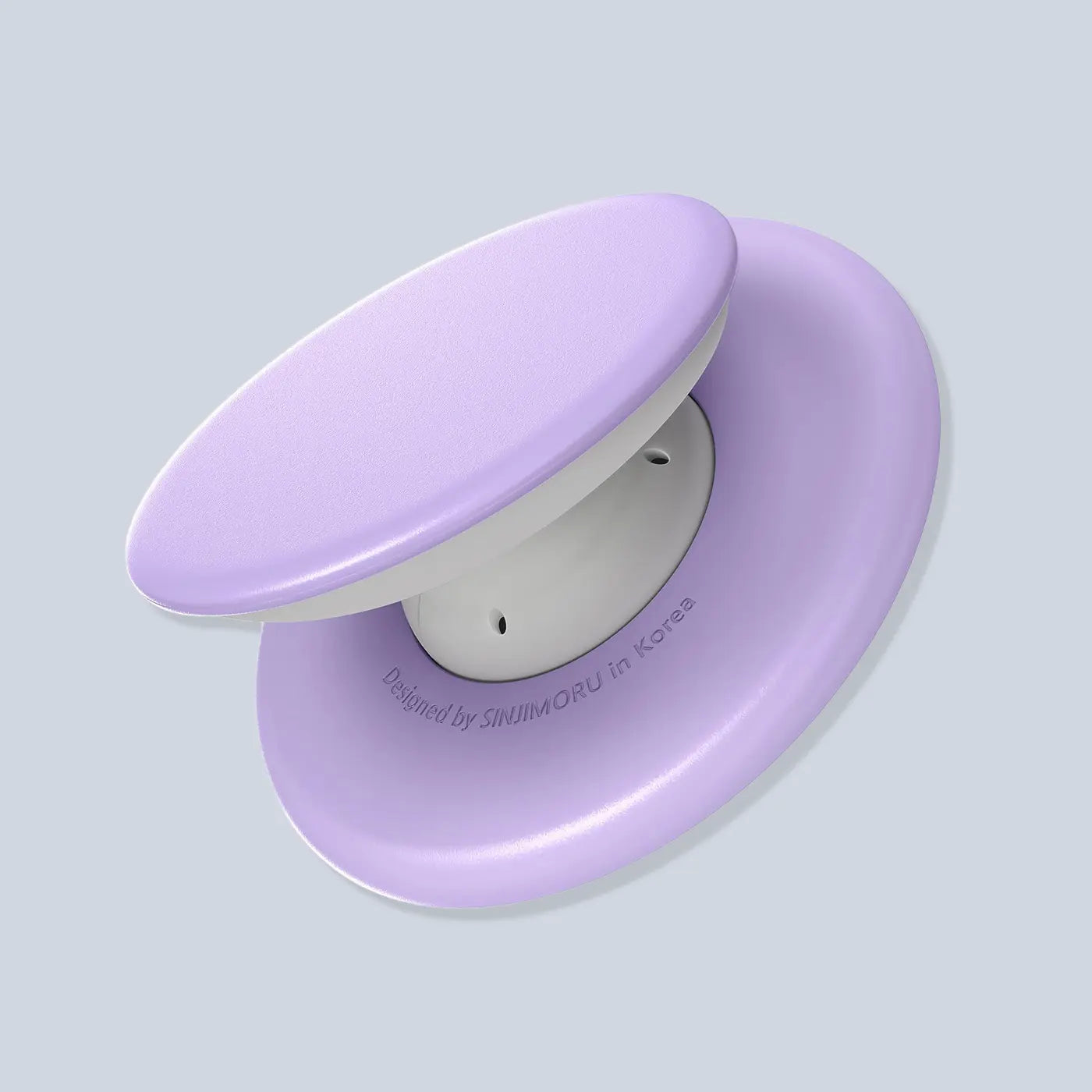 Sinjimoru M-Tap Tok Phone Grip Magnetic Silicone Purple product photo