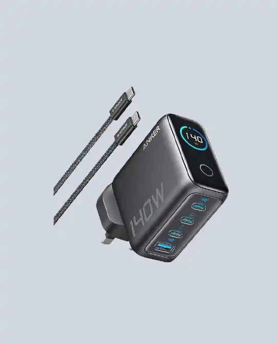 Anker Charger 140W 3C-1A with Display Dark Gray product photo
