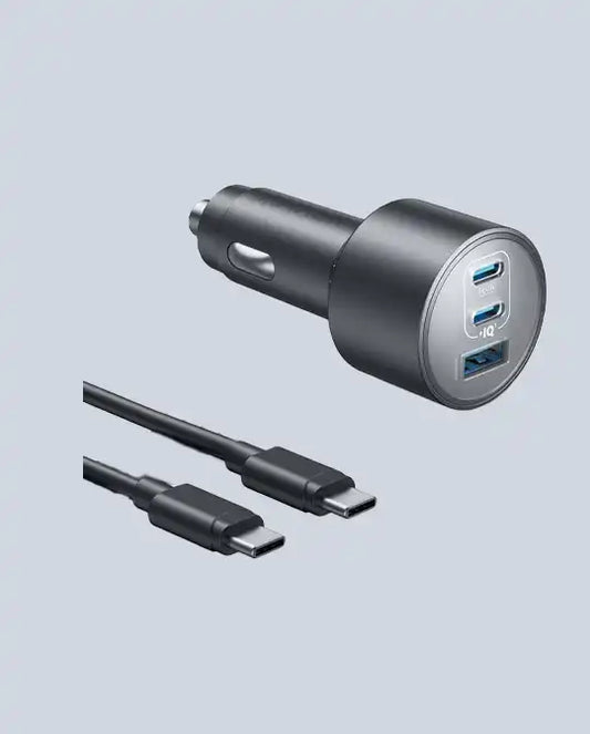Anker USB-C 167 5W Max 3-Port Ultra-Compact Fast Car Charger product photo