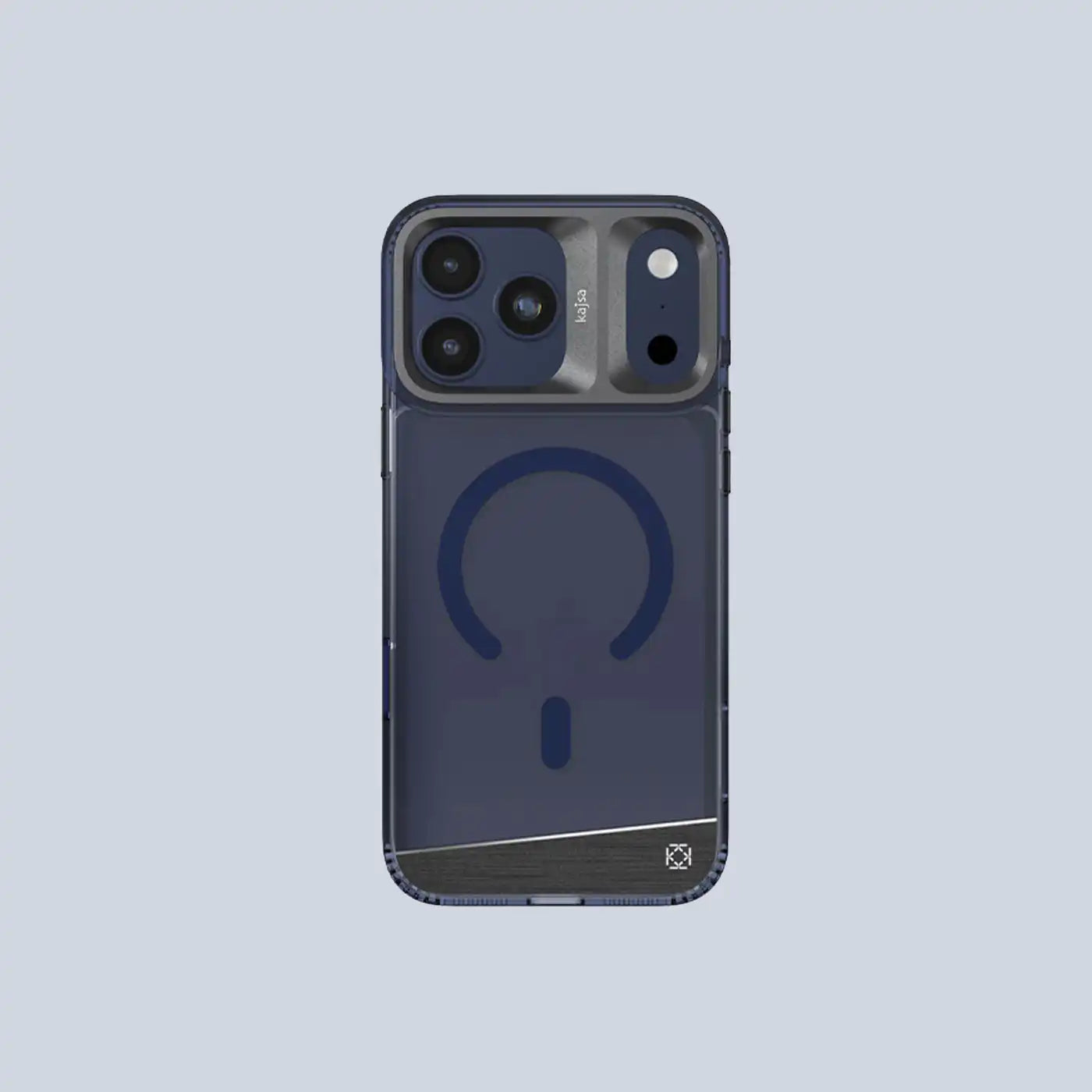Kajsa iPhone 17 Pro Trans-Shield Collection Aluminium Back Case -Blue product photo