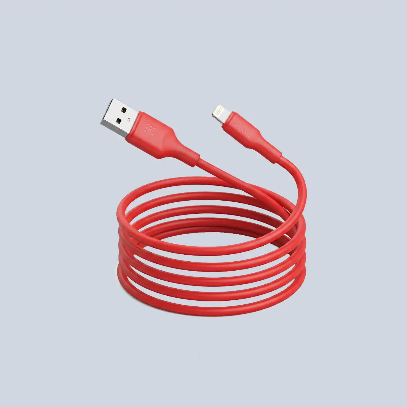 Voltme Powerlink EDC Series USB A to Lightning Cable - 2 4A 1 2M - Red product photo