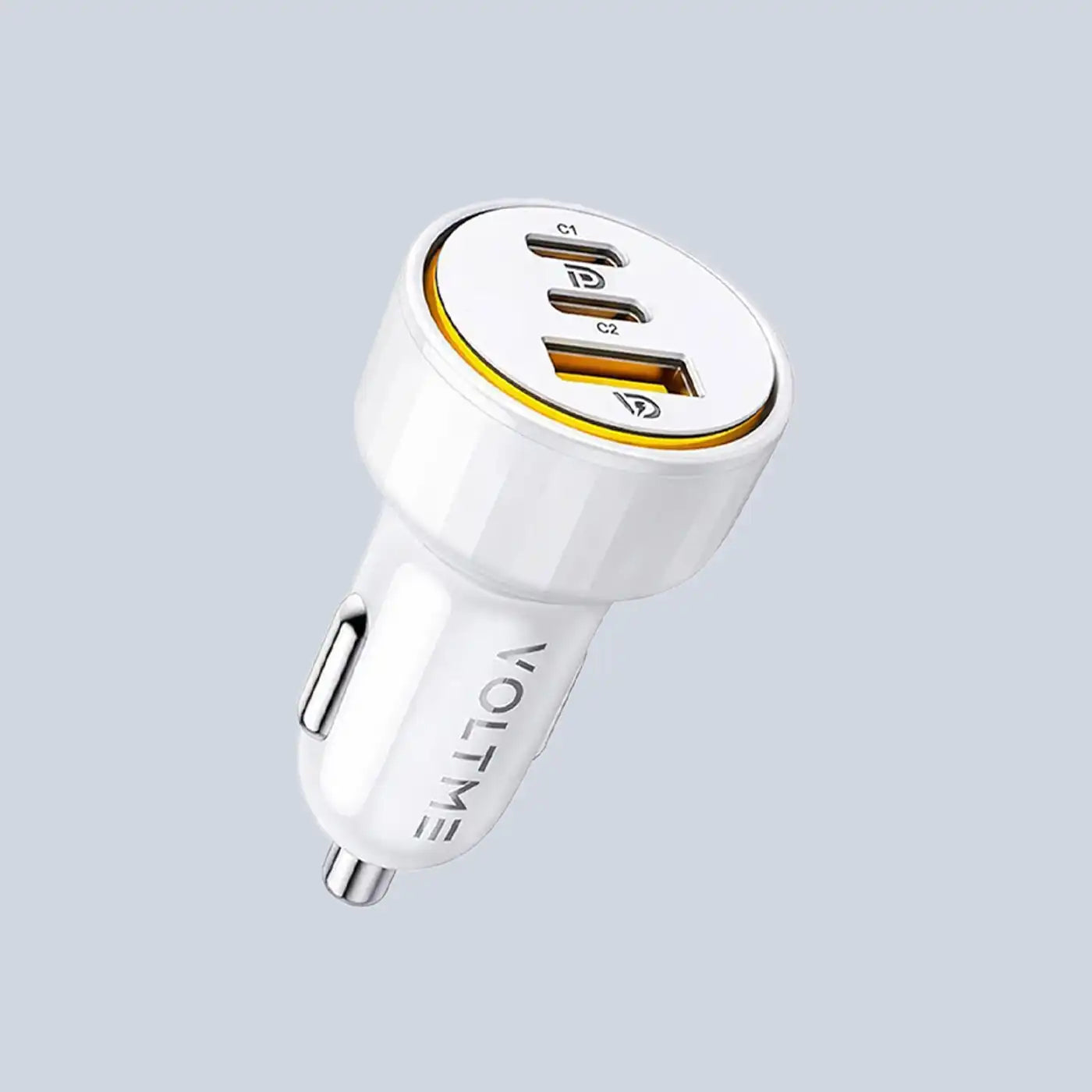 Voltme Cazo 65 CCA 65W 3 Ports Car Charger White product photo