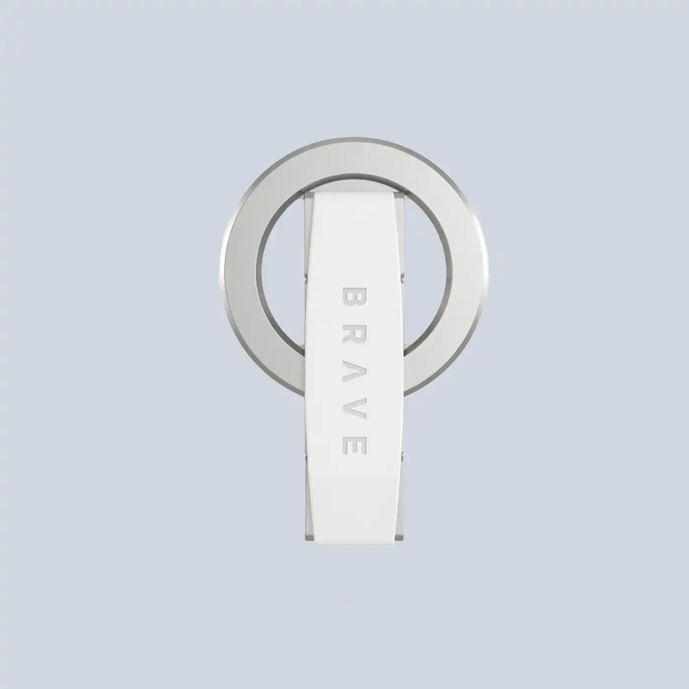 BRAVE MagGrip 3-in-1 Magnetic Phone Grip & Kickstand -Silver product photo