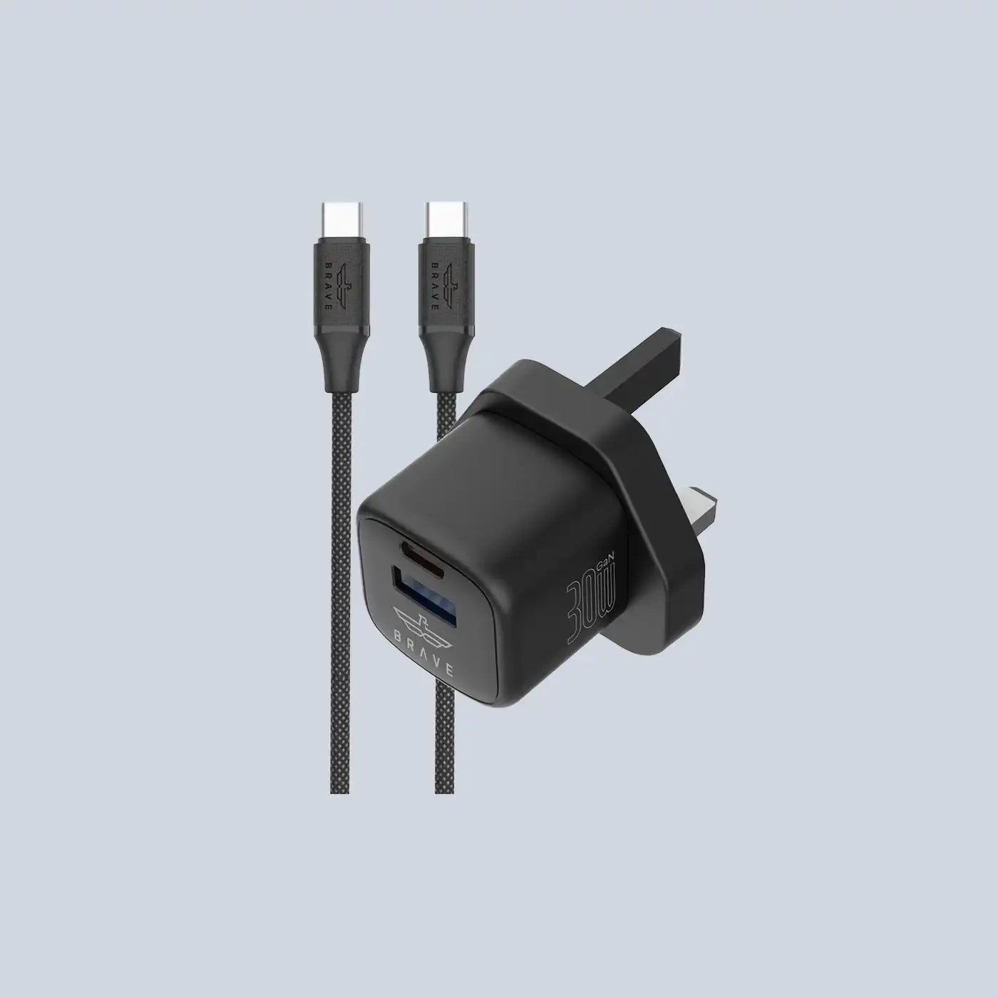 BRAVE BTC-42 30W GaN Wall Fast Charger - Black product photo