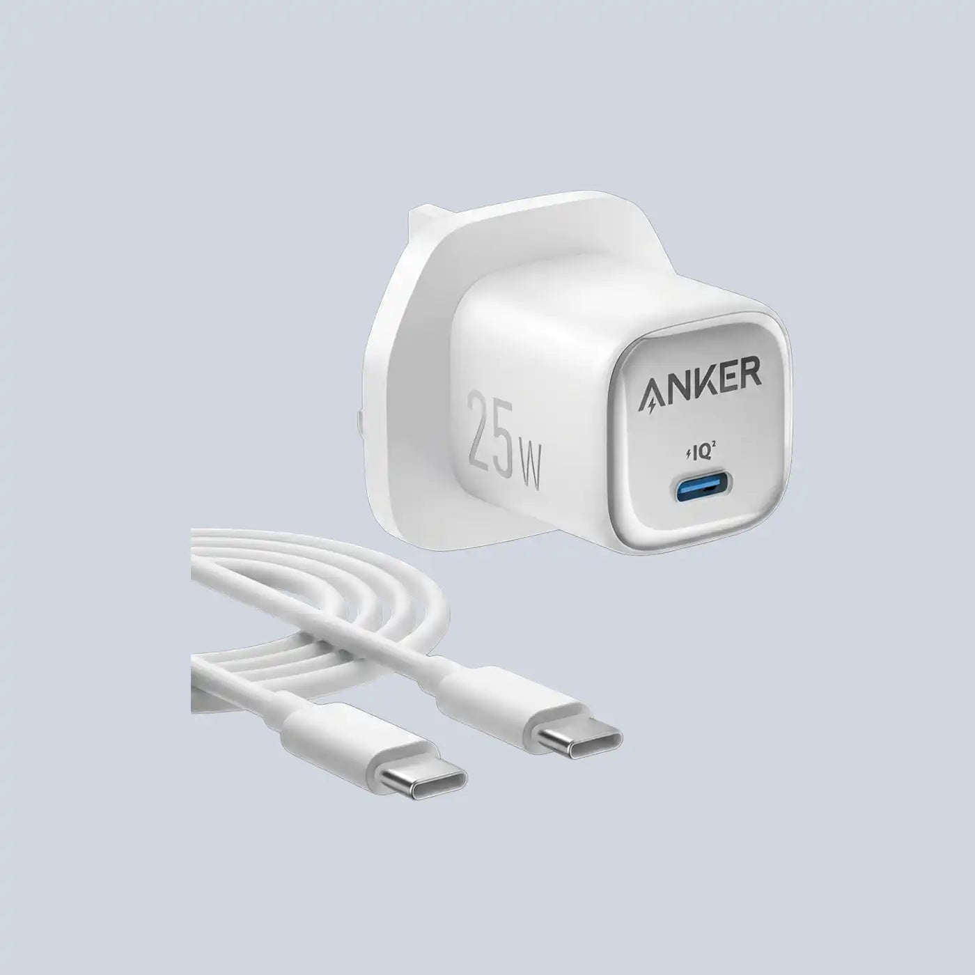 Anker 25W Compact Charger with USB-C Cable White product photo