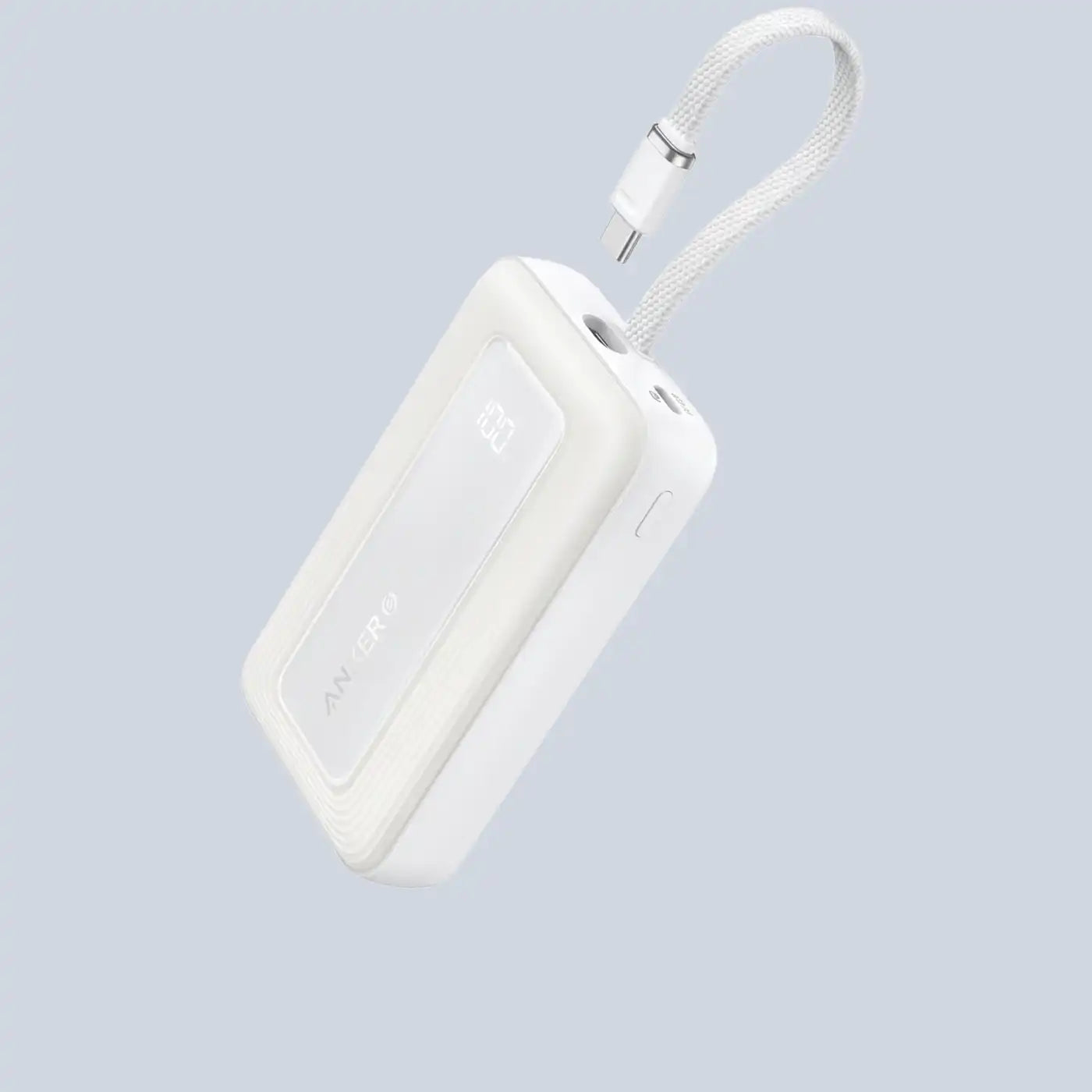 Anker Zolo Power Bank 20000mAh with Built-in USB-C Cable White product photo
