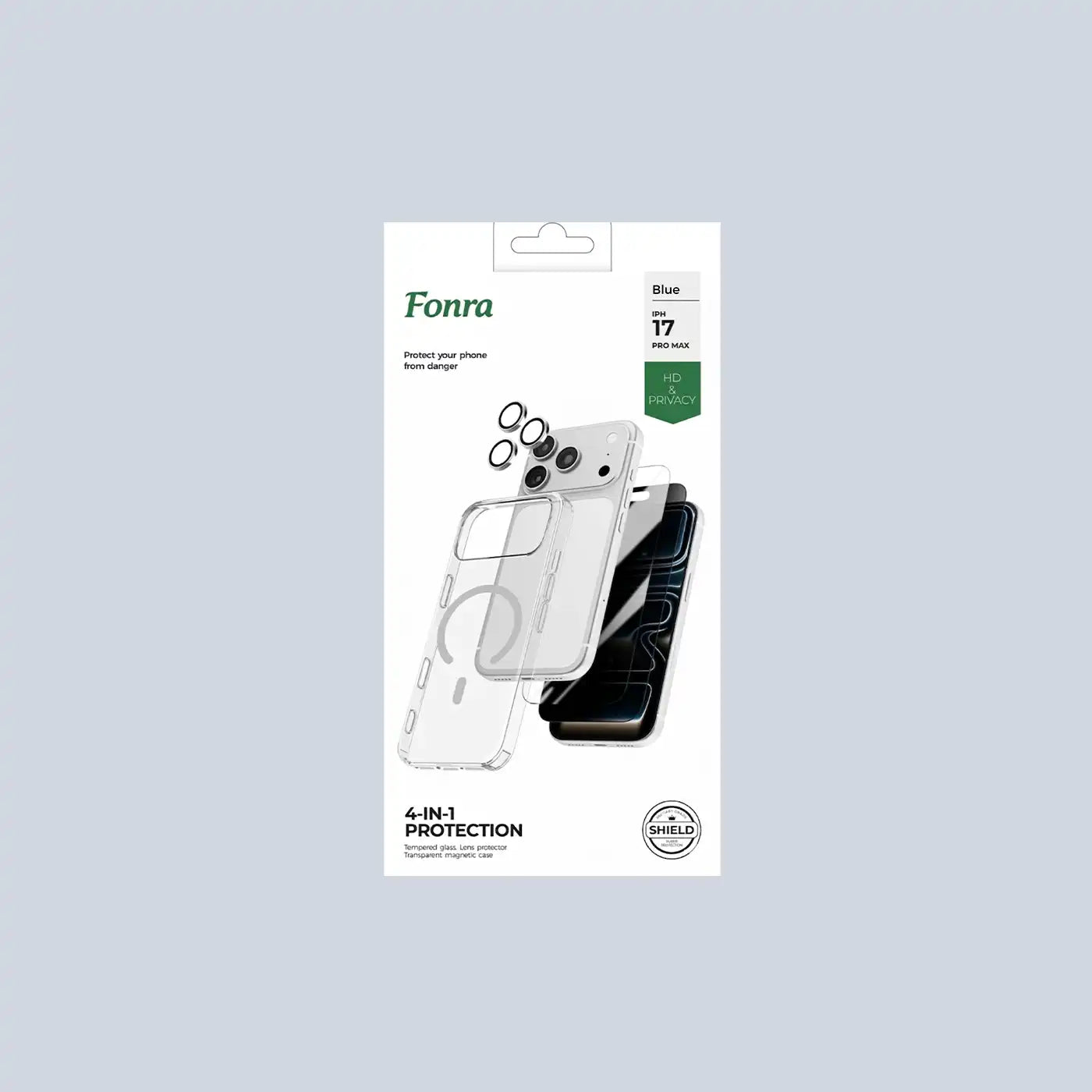 Fonra iPhone 17 Pro Max 4 in 1 Protection -Blue