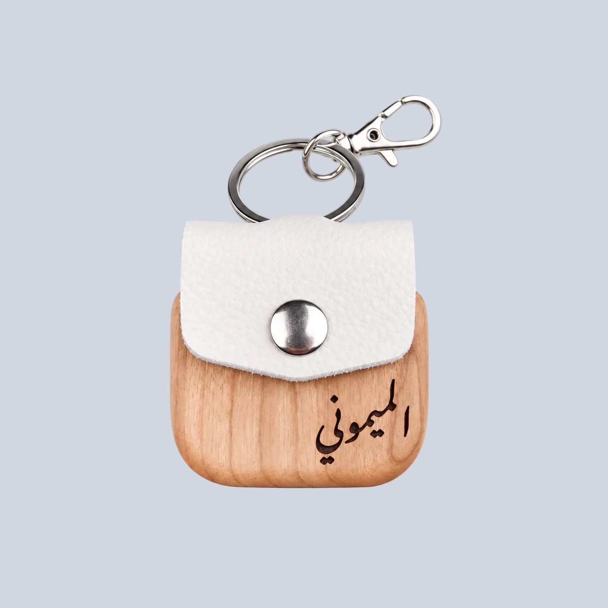 Elegant Wood Airpods Case- Beige
