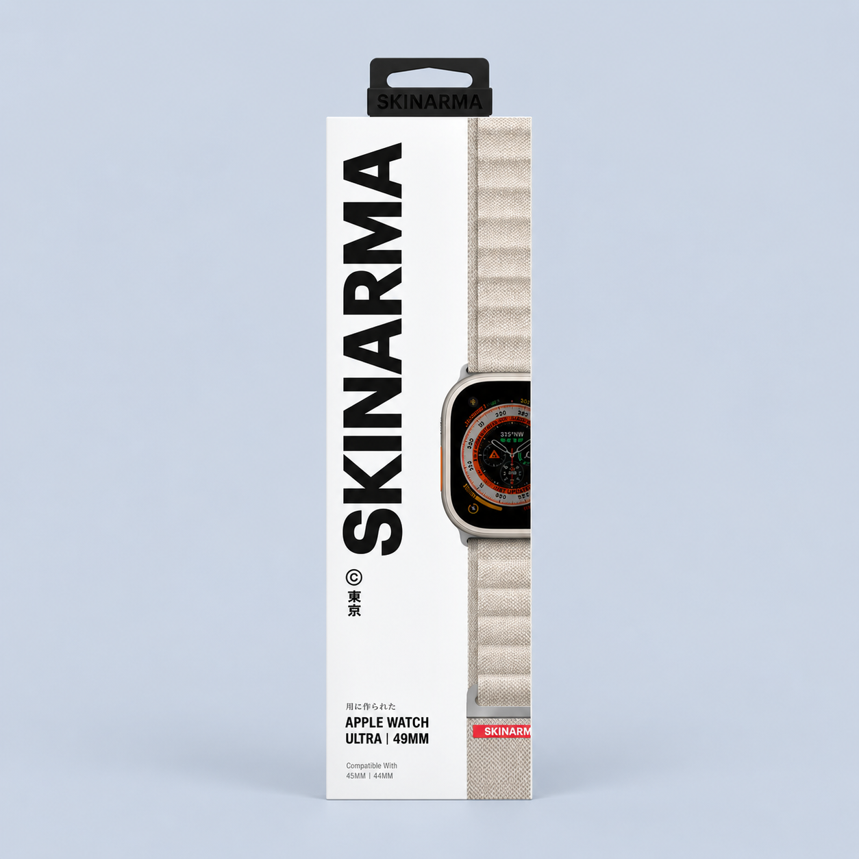 ⁦Skinarma Apple Watch Ultra 49mm Kobu Strap - Ivory⁩
