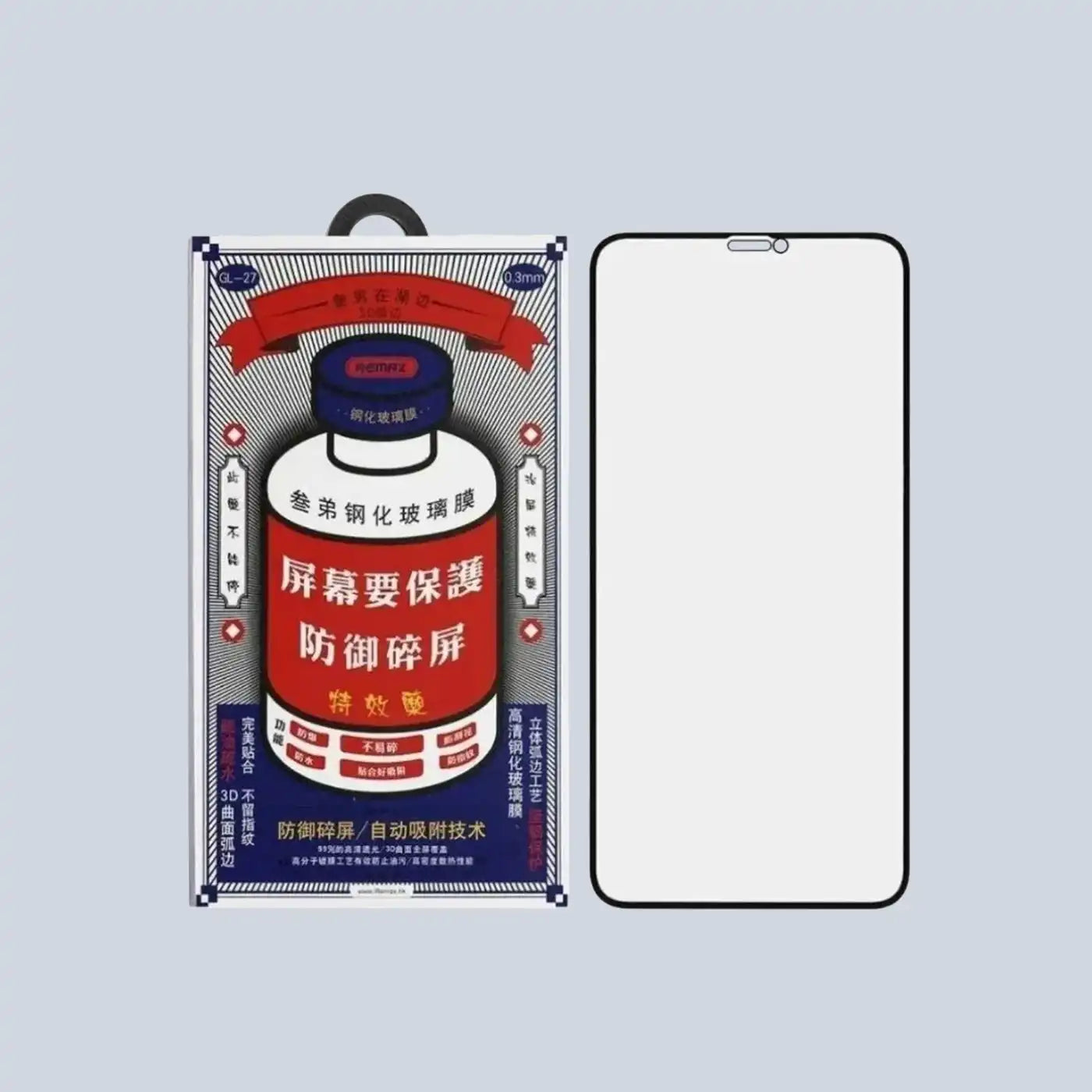 Remax iPhone 13 Mini Medicine Glass GL-27 3D Protective Glass - Black