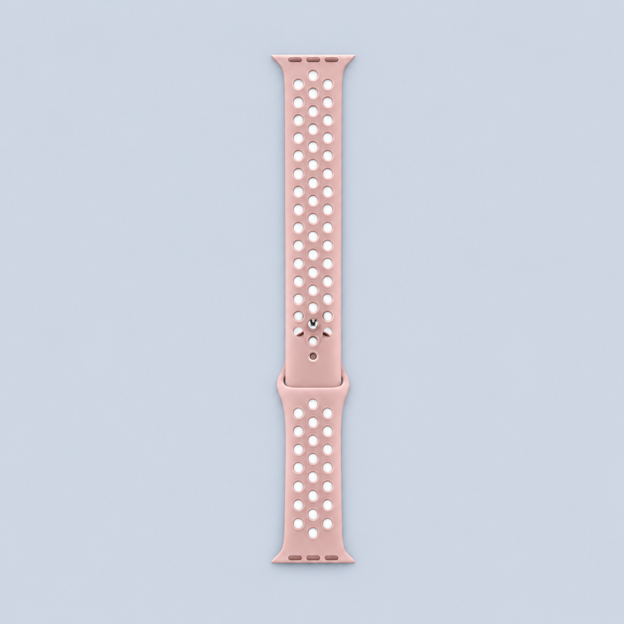 ⁦Wiwu Apple Watch 42mm Dual Color Sport Band - Pink/White⁩