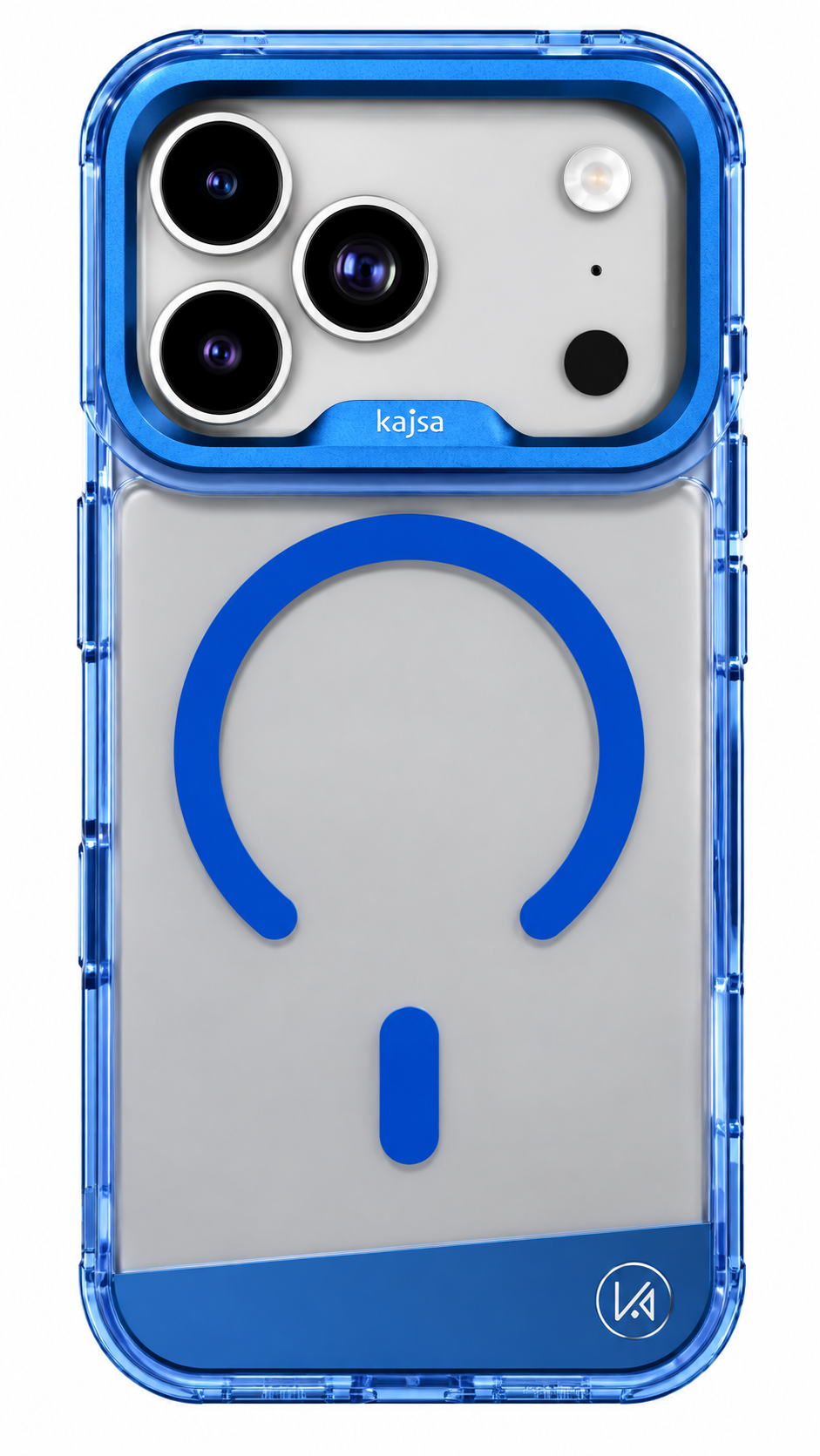 غطاء خلفي من كاجسا لهاتف ⁦iPhone 18/17 Pro⁩ مصنوع من الجلد الصناعي - حلقة