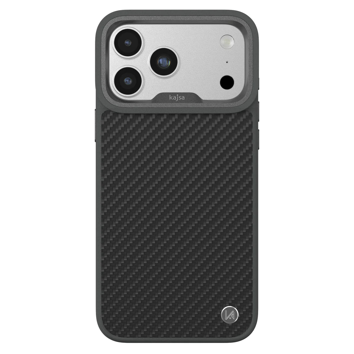 غلاف كاجسا لجهاز ⁦iPhone 18 / 17 Pro Max⁩ من كربون فايبر - حلقة ⁦O⁩