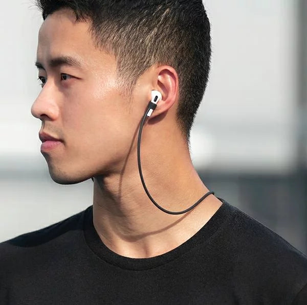 ⁦Uniq Airpods 3RD Gen Silicone Hang Case -⁩ أسود