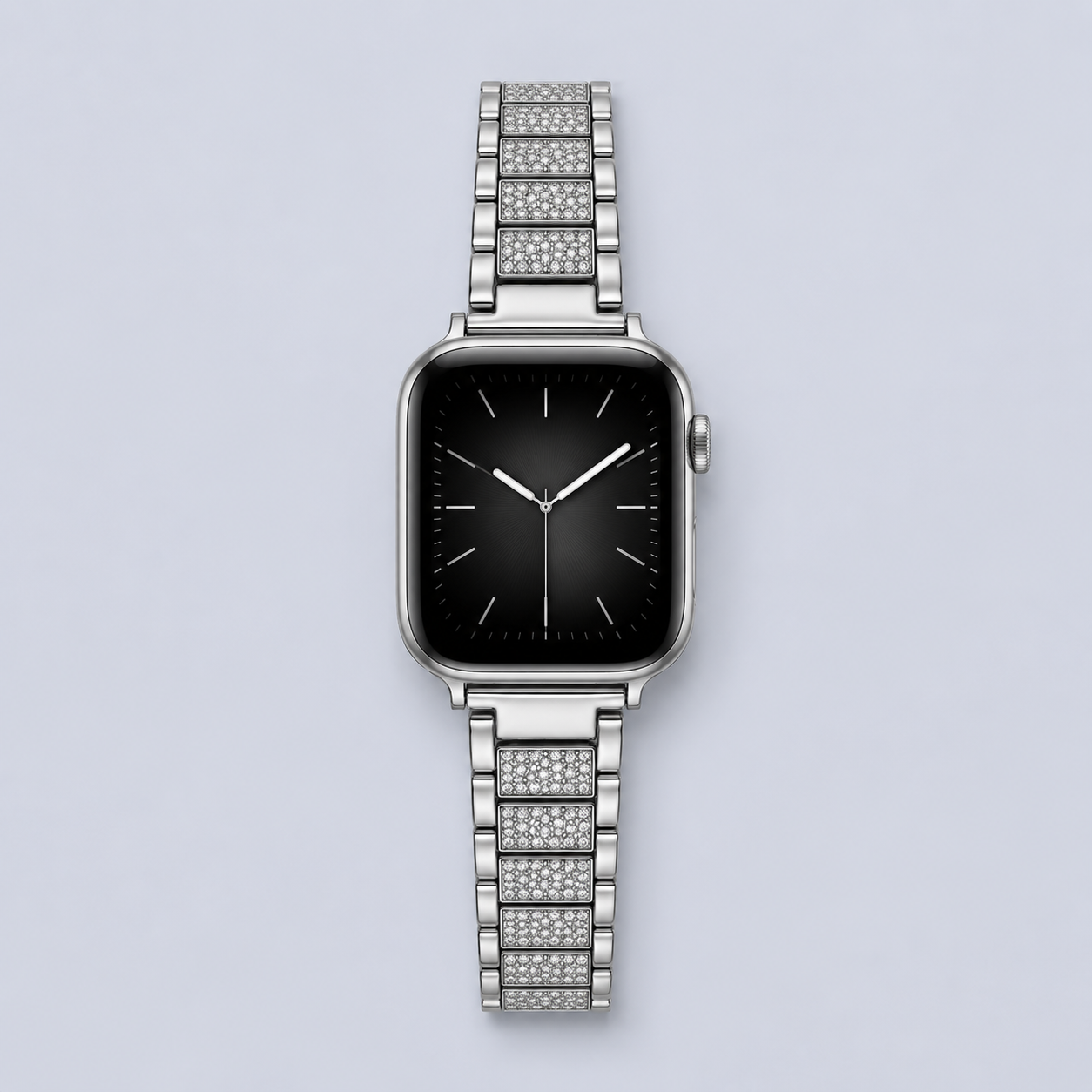 سوار ساعة ⁦Apple Watch⁩ من ⁦Wiwu⁩ الفولاذي باللون الفضي ⁦42/44⁩مم