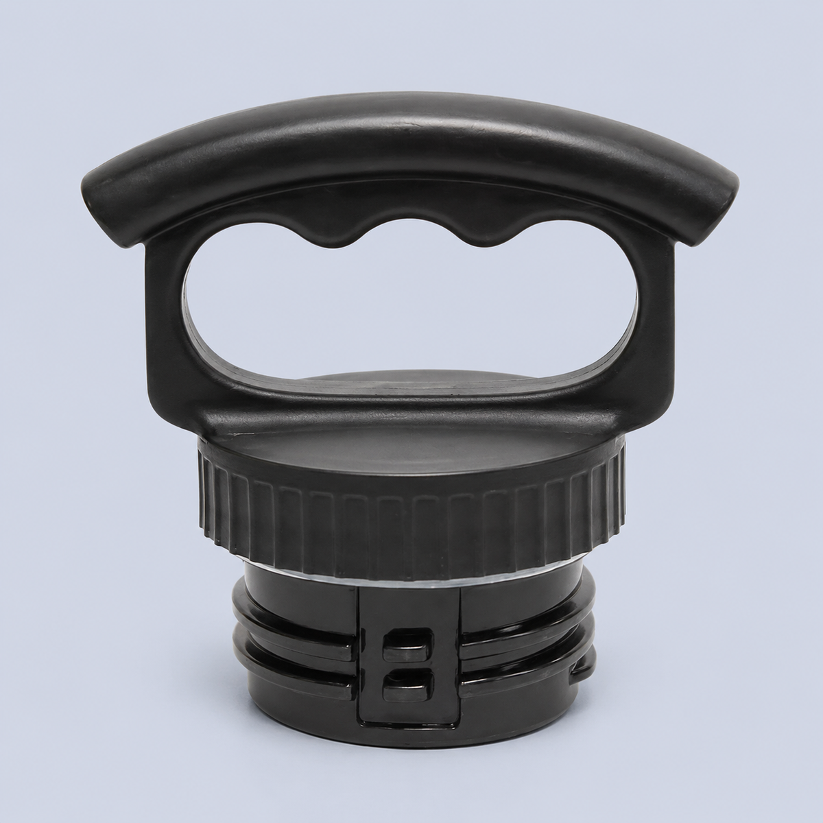 FiftyFifty 64oz Tank Growler 3 Finger Grip Cap Black