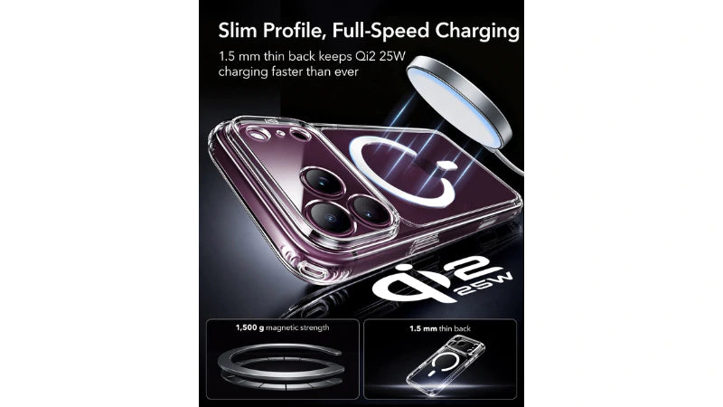ESR MagSafe Case for iPhone 18 Pro / 17 Pro – Clear