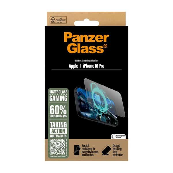 PanzerGlass Gaming Screen Protector iPhone 16 Pro Max Ultra-Wide Fit product image