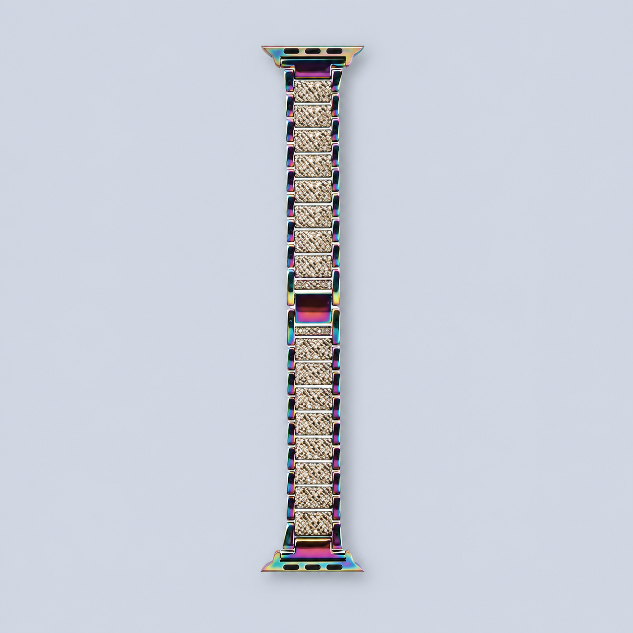 طلقات ⁦WiwU Ultra Thin Steel Belt Three Beads With Diamond Watchband⁩