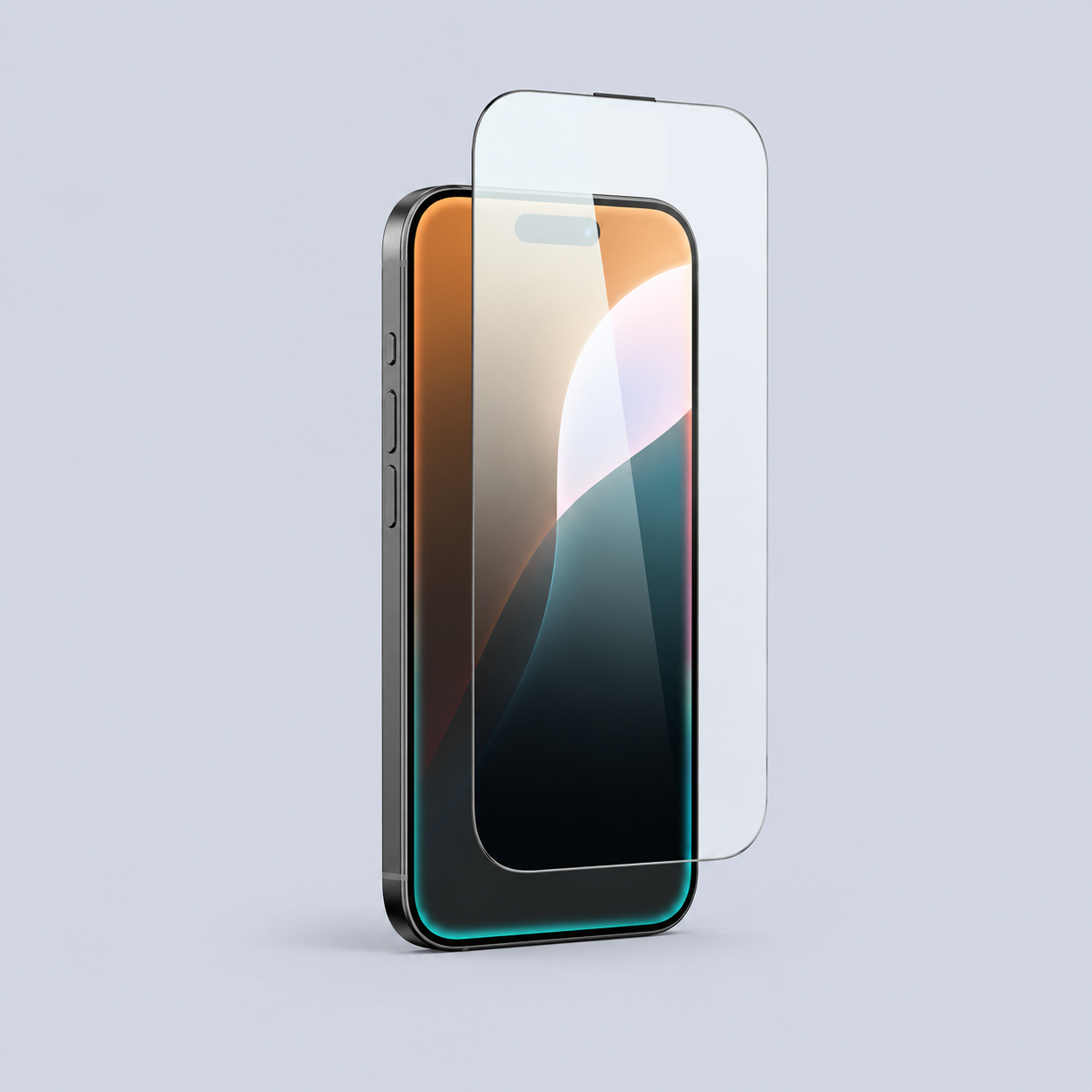 ⁦AmazingThing IPHONE 16 PRO MAX 6.9⁩ زجاج حماية مضاد للغبار ⁦Titan Blue Light -⁩ شفاف