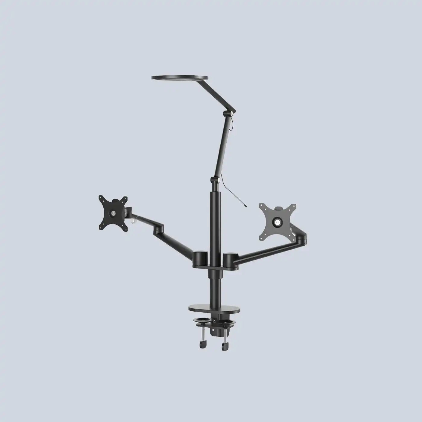Dual Monitor Stand with Lamp Ol-2lt product photo