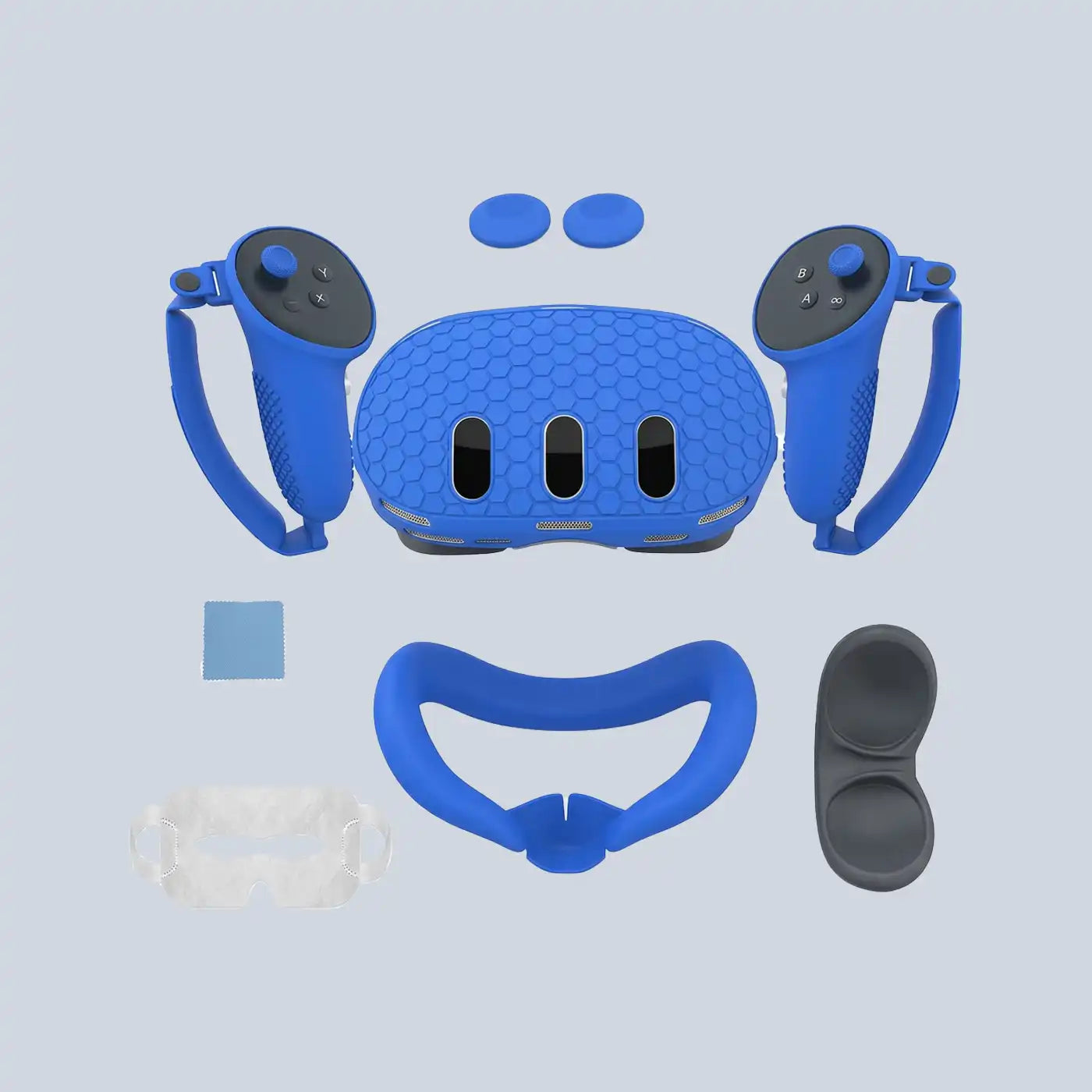 Silicone Kit for Meta Quest 3 with PP bag - Blue product photo