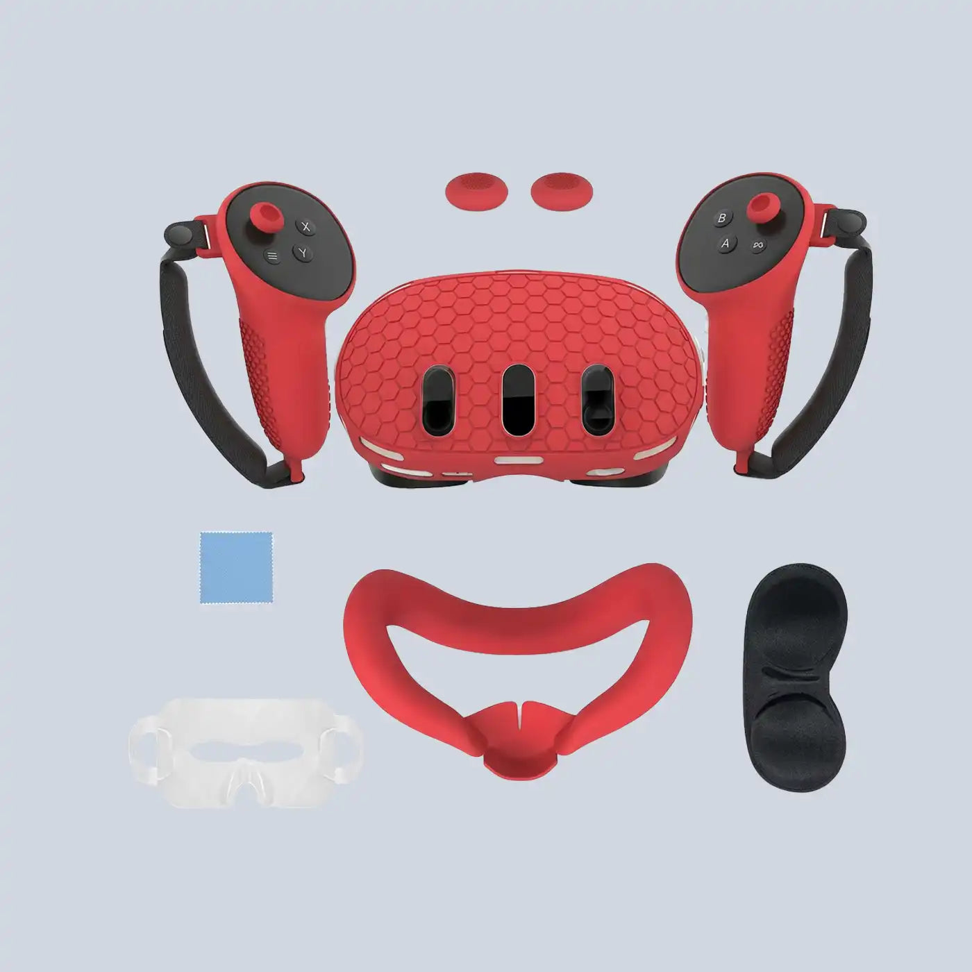 Silicone Kit for Meta Quest 3 with PP bag - Red product photo
