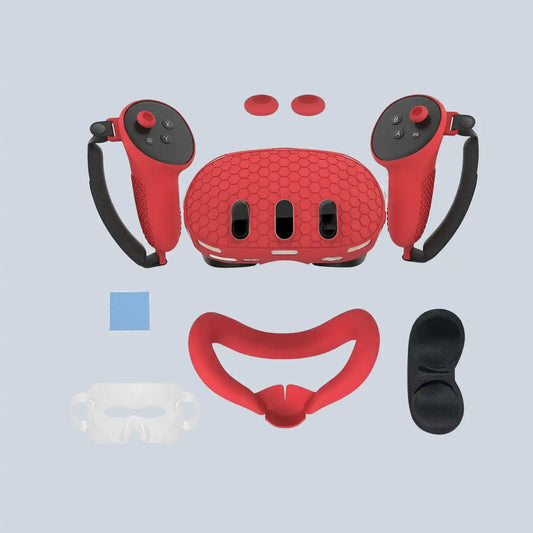 Silicone Kit for Meta Quest 3 with PP bag - Red product photo
