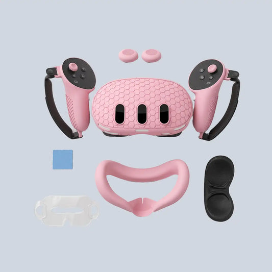 Silicone Kit for Meta Quest 3 with PP bag - Pink product photo
