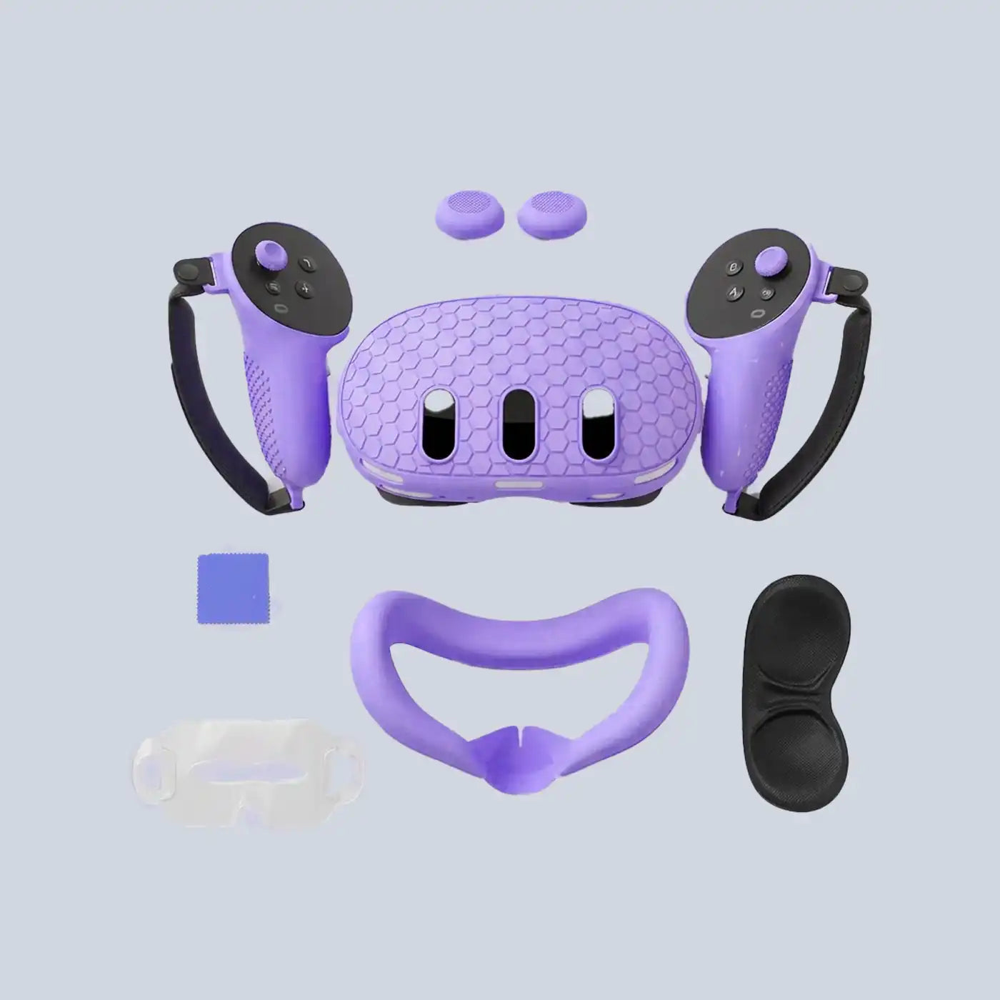 Silicone Kit for Meta Quest 3 Wtih PP Bag - Purple product photo