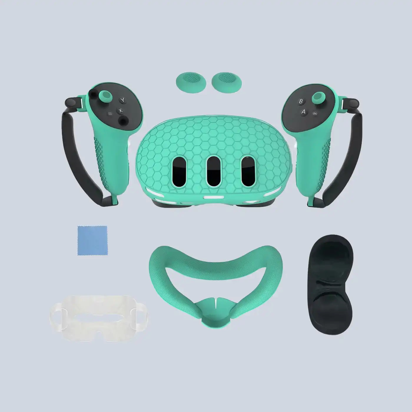 Silicone Kit for Meta Quest 3 with PP bag - Green product photo