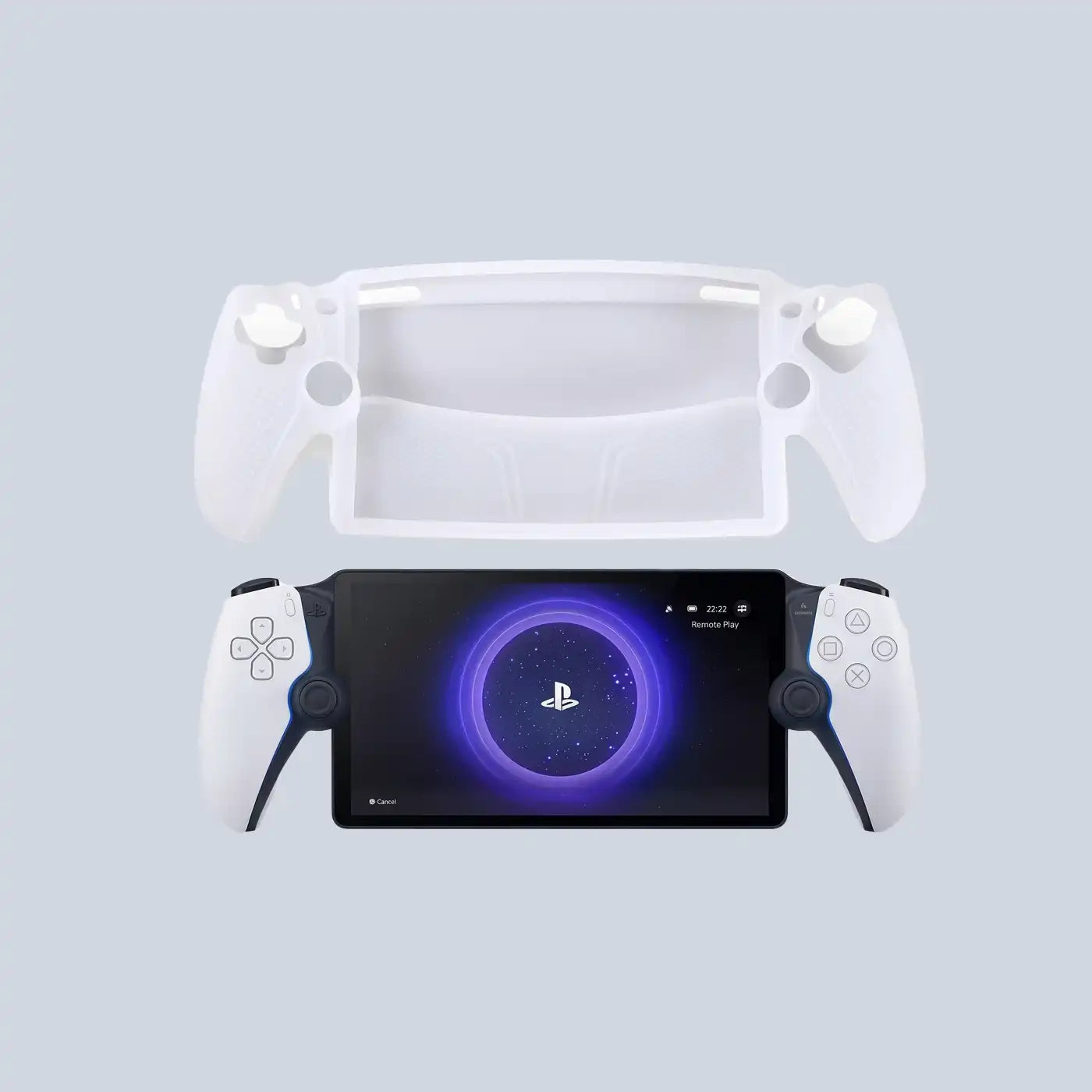 Silicone Anti-Fingerprint case for Playstation Portal - White product photo