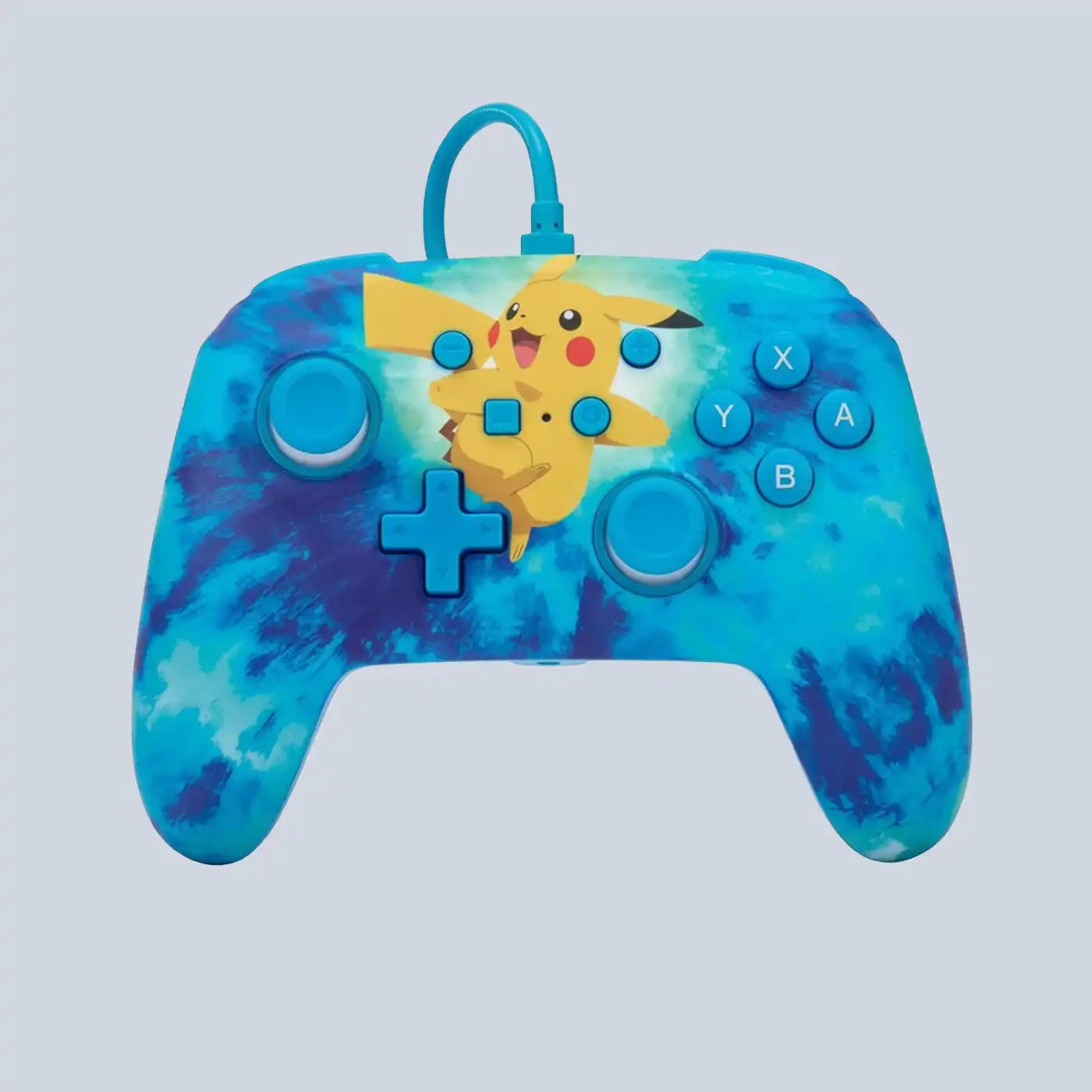 PowerA Enhanced Wired Controller for Nintendo Switch - Tie Dye Pikachu Blue product photo