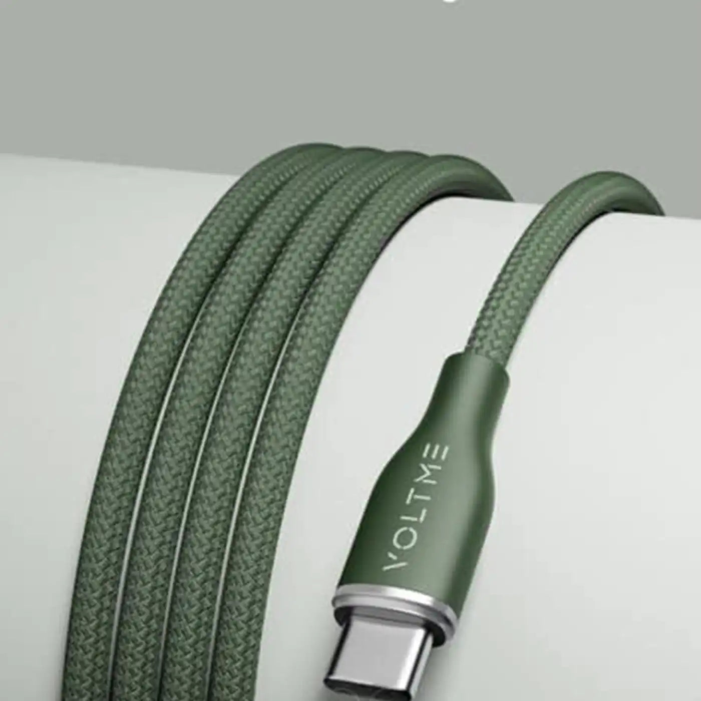 Voltme Powerlink Rugg Double Type C to Type C 3A / 1.0M- Dark Green