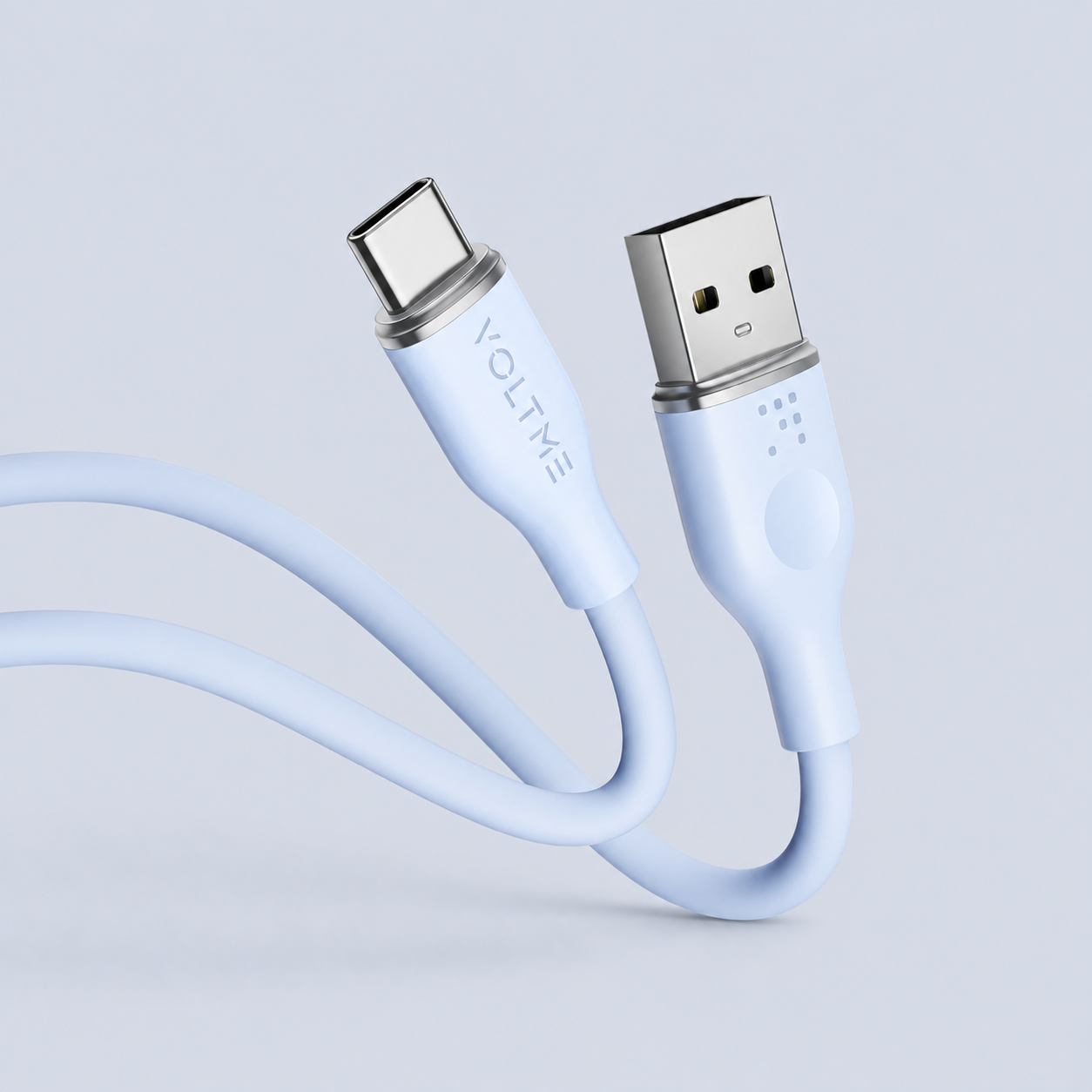 Voltme PowerLink MOSS USB-A to USB-C Cable – 60W – 1M – Blue