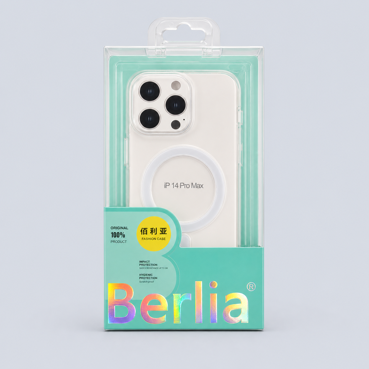 Berlia MagSafe Case for iPhone 14 Pro Max - Clear