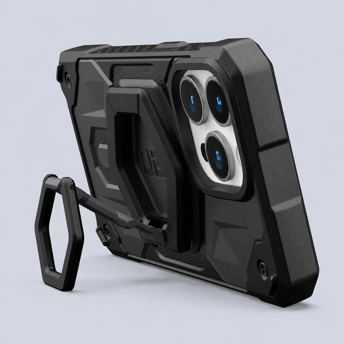 ⁦UAG Magnetic Phone Ring Stand⁩ باللون الأسود/الفضي