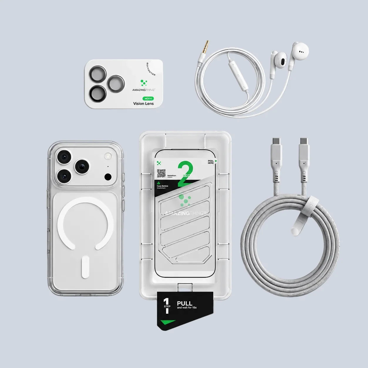AmazingThing MINIMAL + Care Essential Kit for iPhone 18 Pro – 5 Pieces Set