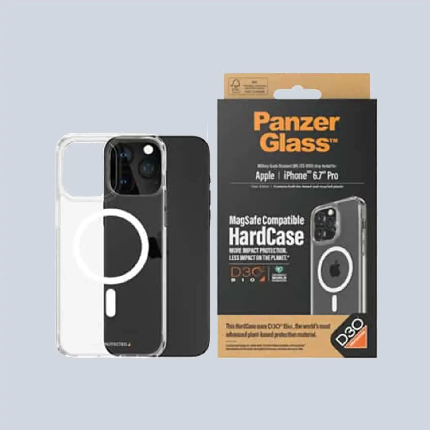 PanzerGlass HardCase With MagSafe and D30 iPhone 15 Pro Max - Clear