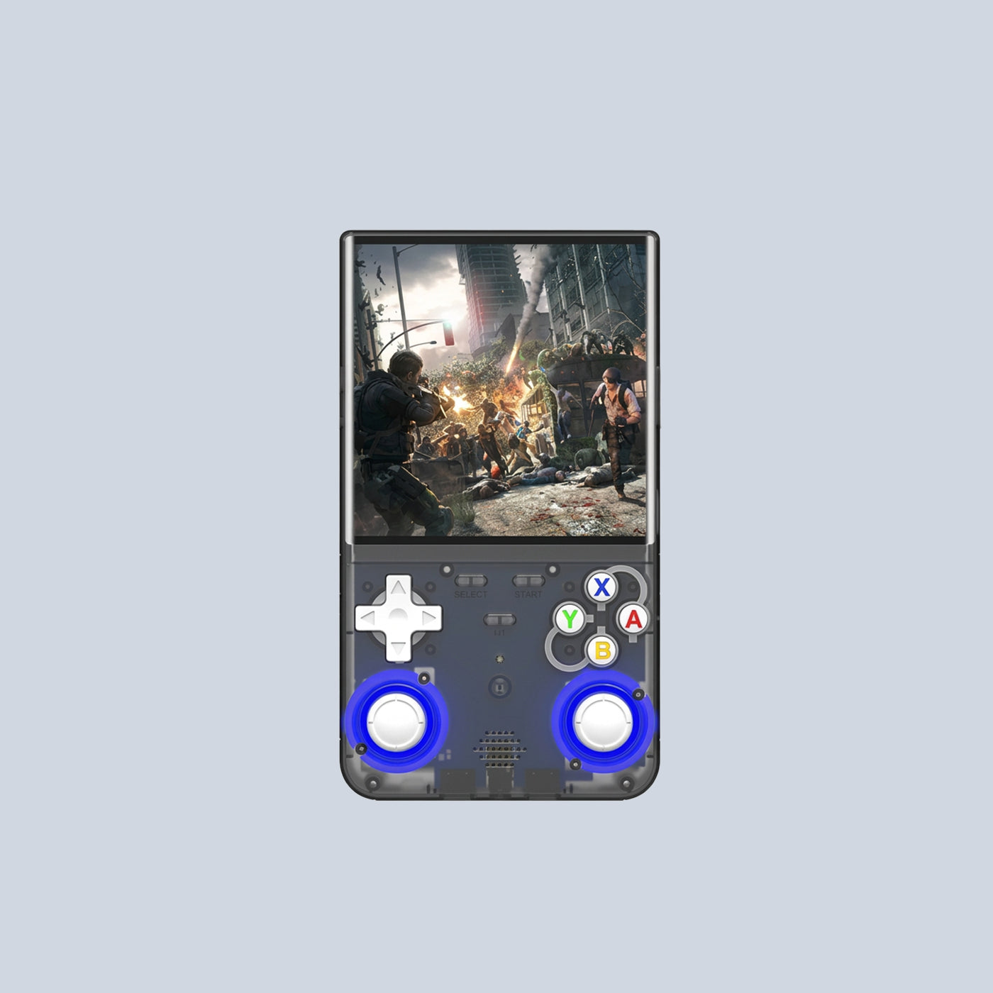 R36 Ultra Retro Handheld Game Console with 64GB - Transparent Black product photo