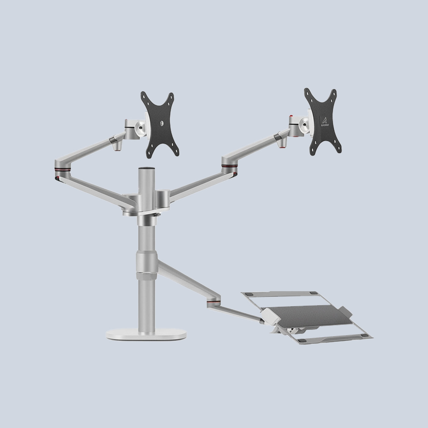 Gamvity OL-10T Full-Motion Triple Mount Dual 17 32" Monitors + 12 17" Laptop Arm