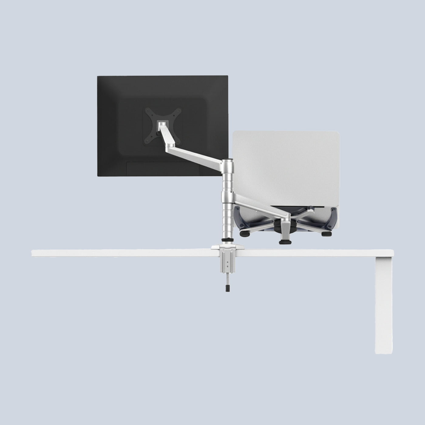 Gamvity 2-in-1 Adjustable Monitor & Laptop Arm Stand 17" 32" Monitor 10" 15 6"