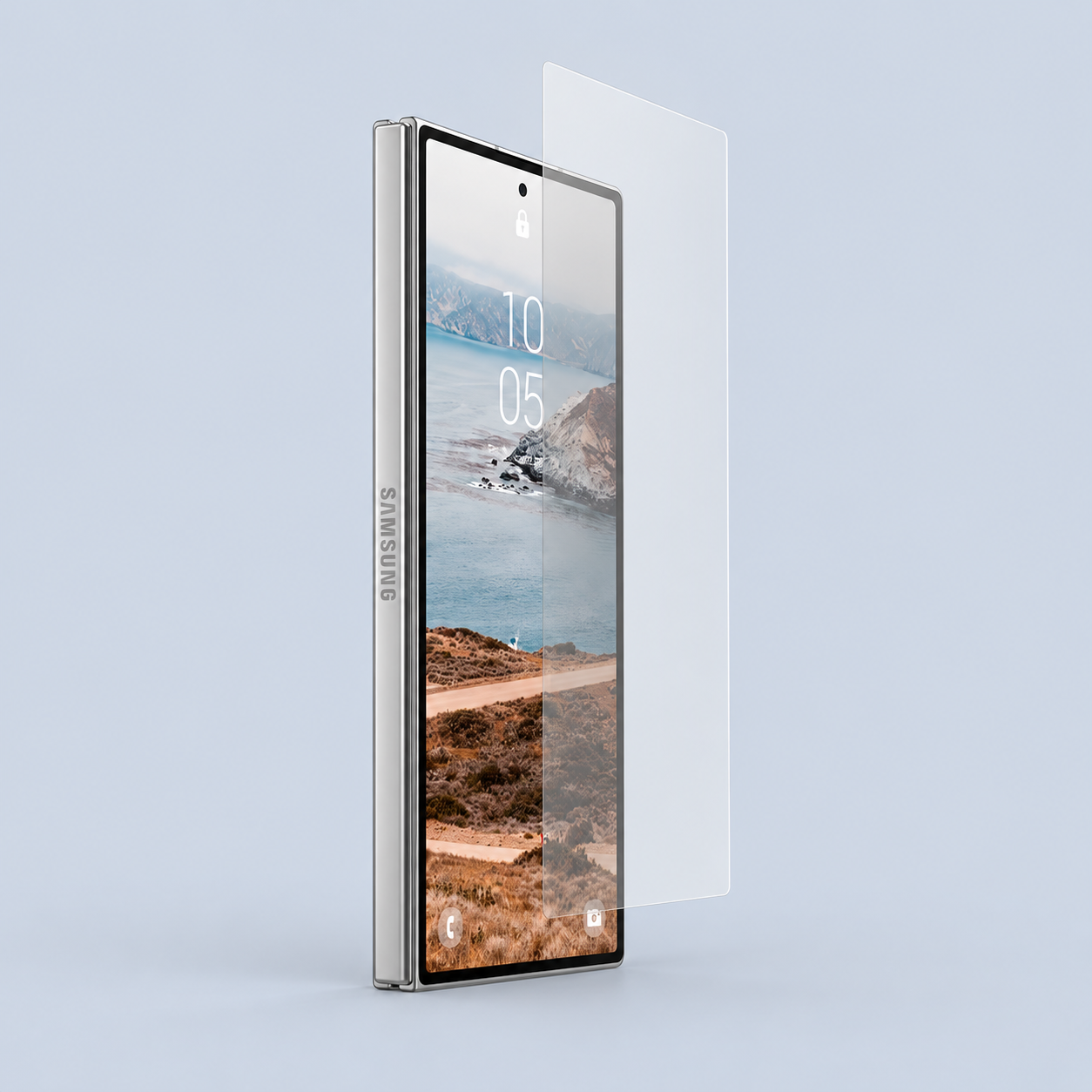 ⁦UAG Glass Shield⁩ لـ ⁦Samsung Galaxy Z Fold8 Ultra - Ultra Clear HD⁩