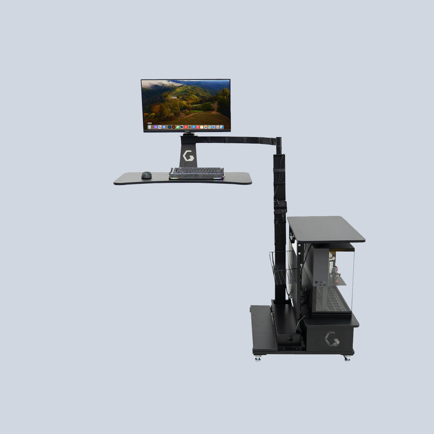Ingrem Floating Table - Black Right Rudder product photo
