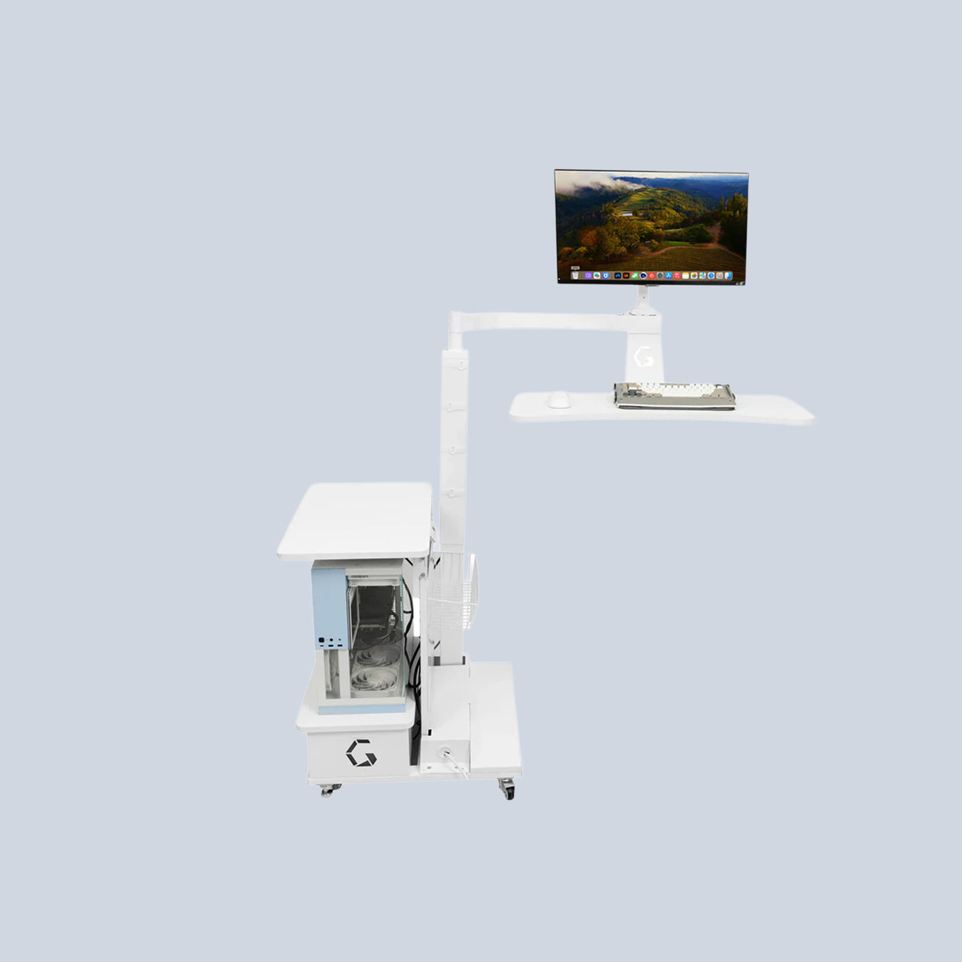 Ingrem Floating Table - White Left Rudder product photo
