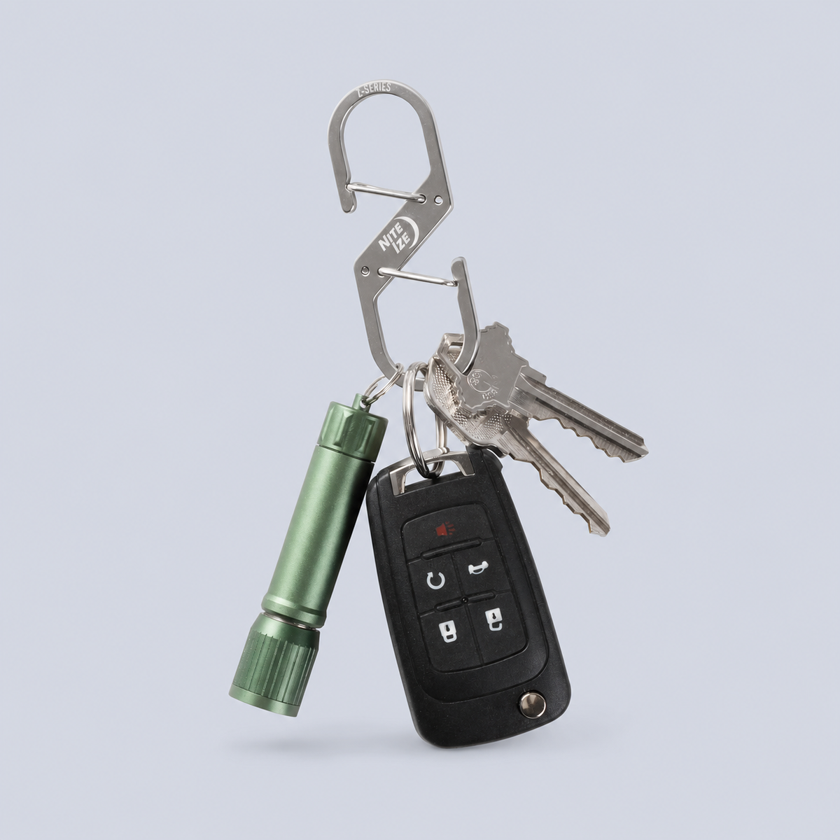 Nite Ize S-Biner MicroLock Stainless Steel  Durable - silver