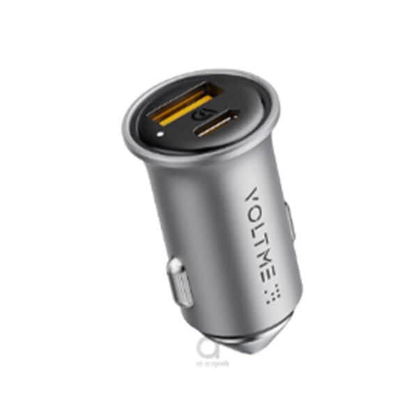 Voltme Cazo 20 CA Car Charger 20W Silver Grey