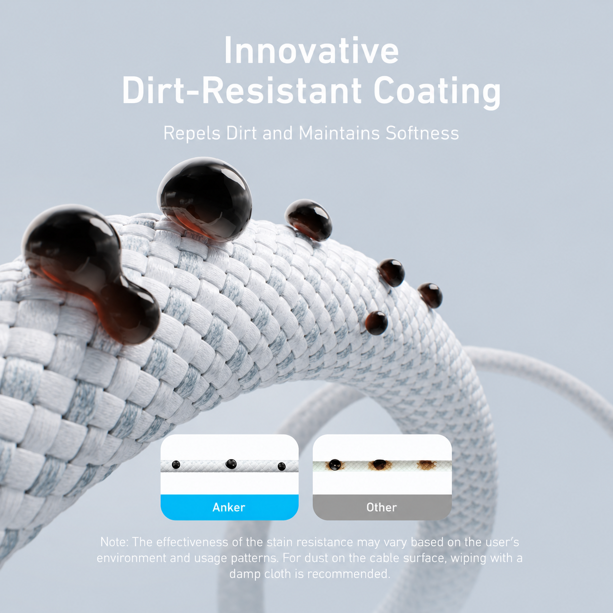 Anker Zolo USB-C to USB-C Braided Cable 240W (6 ft / 1.8M) - Black
