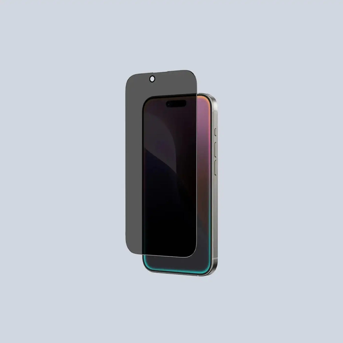 AmazingThing iPhone 16 PRO MAX 6.9 2.75D FULLY COVERED DUST FILTER TITAN PRIVACY GLASS